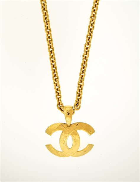 chanel anhänger gold 585|chanel ring necklace.